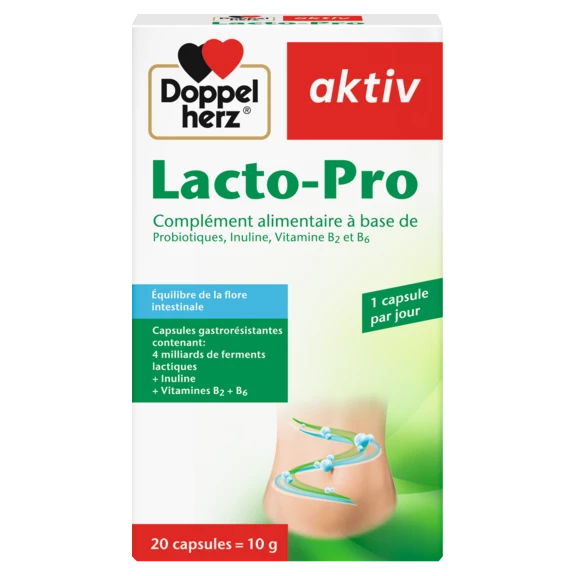 Illustration of the product packaging Doppelherz aktiv Lacto-Pro front view